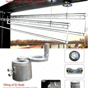 Giàn Phơi Hòa Phát cao cấp H01 (4 thanh)