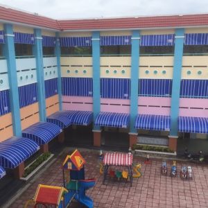 Bạt che nắng mưa tự cuốn cho Trường Học - Cơ quan